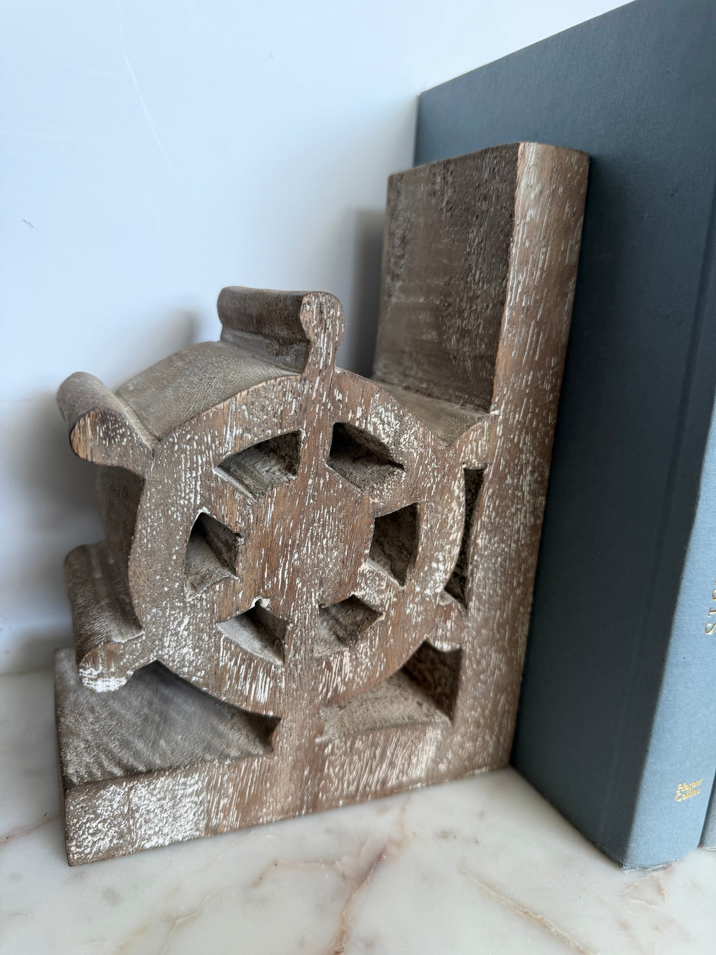 Nautical Ship Wheel Bookend