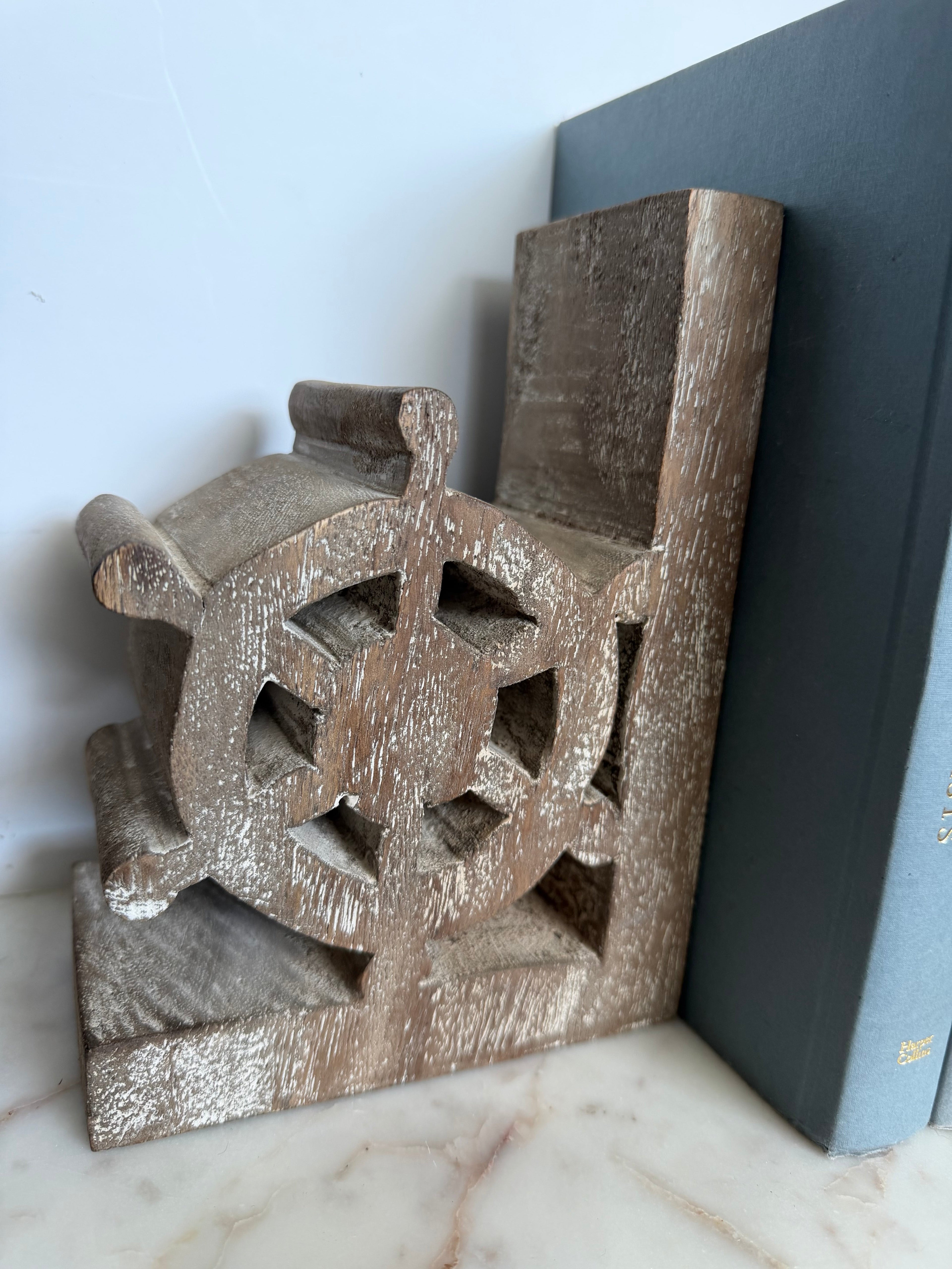 Nautical Ship Wheel Bookend