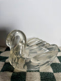 Vintage Acrylic Swan Dish