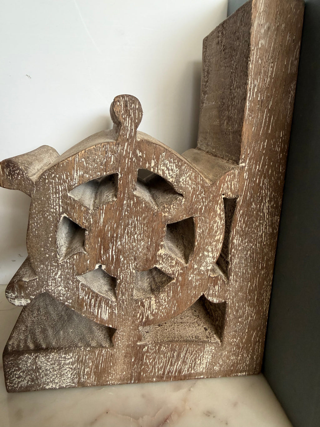 Nautical Ship Wheel Bookend