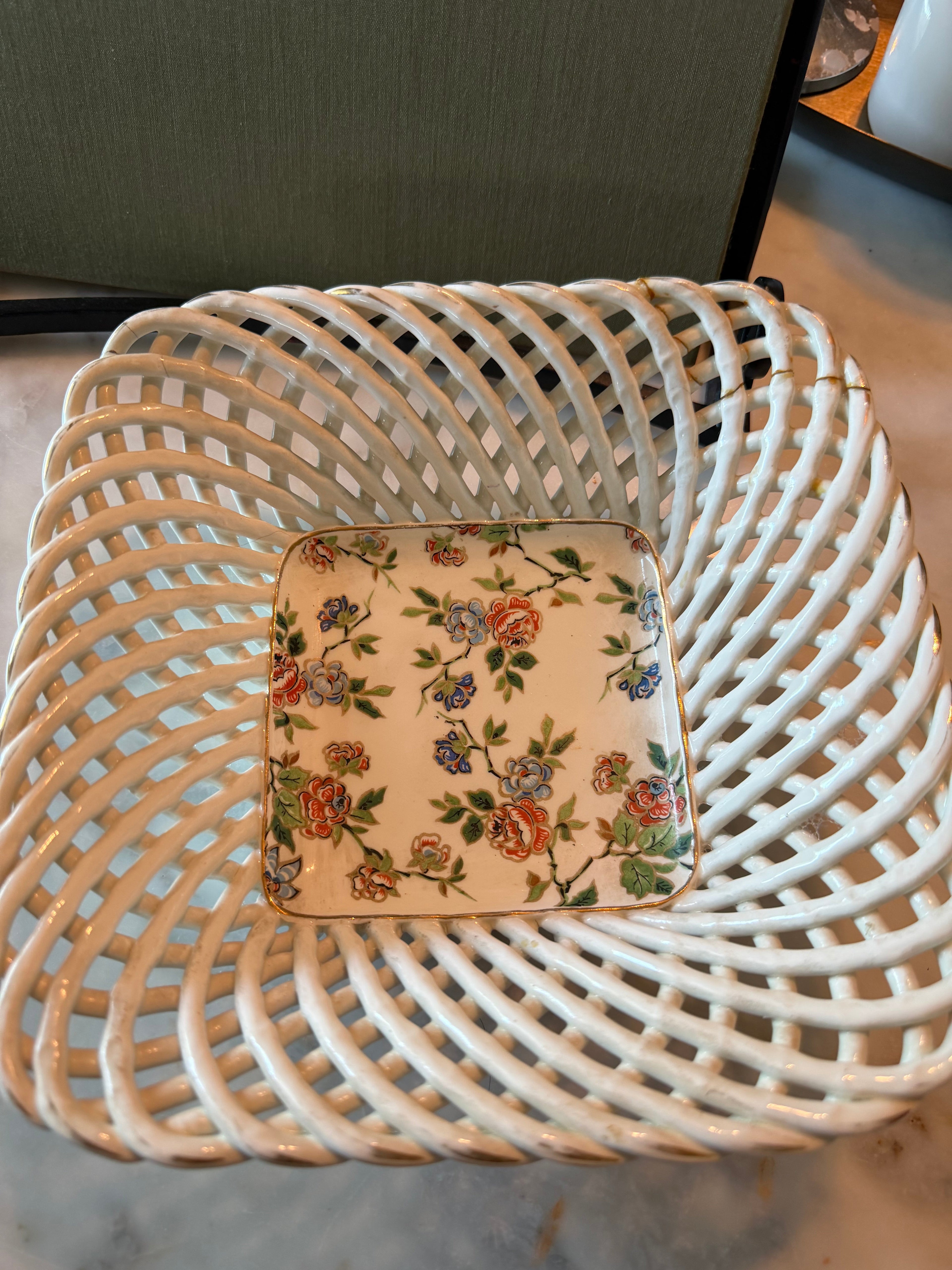 Vintage Floral Chintz Dish