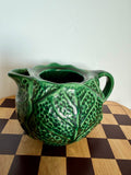 Vintage Cabbage Ware Ceramic Pitcher