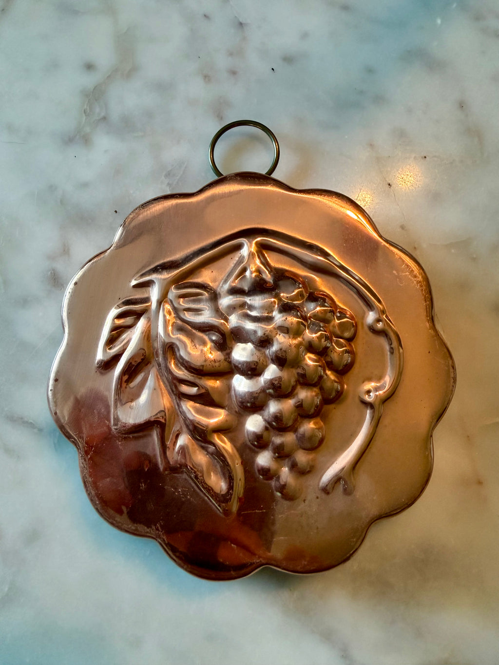 Vintage Aluminum Grape Cluster Jelly Mold