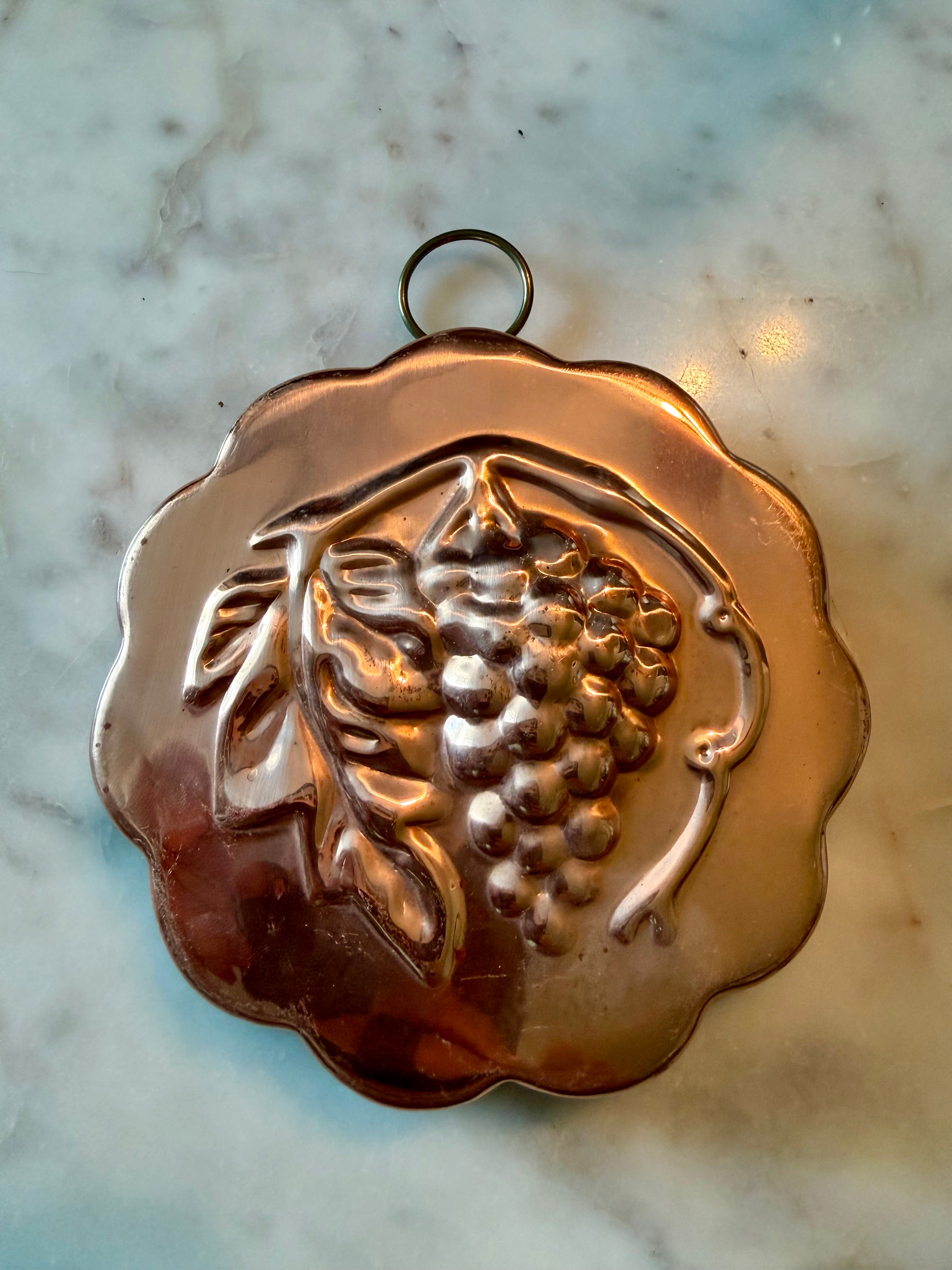Vintage Aluminum Grape Cluster Jelly Mold