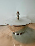 Oneida Silversmiths Paul Revere Reproduction Lidded Bowl with Pineapple Finial
