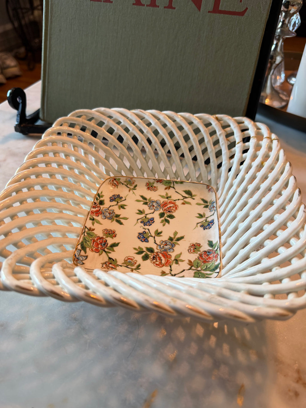 Vintage Floral Chintz Dish
