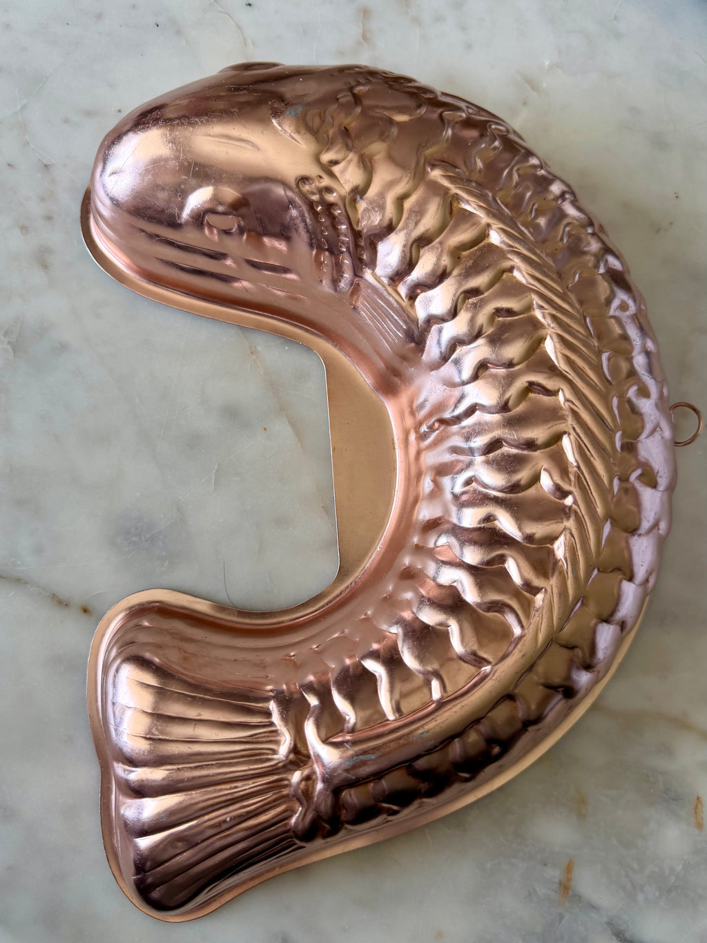 Vintage Aluminum Fish Jelly Mold – Retro Kitchen Decor & Cottagecore Baking