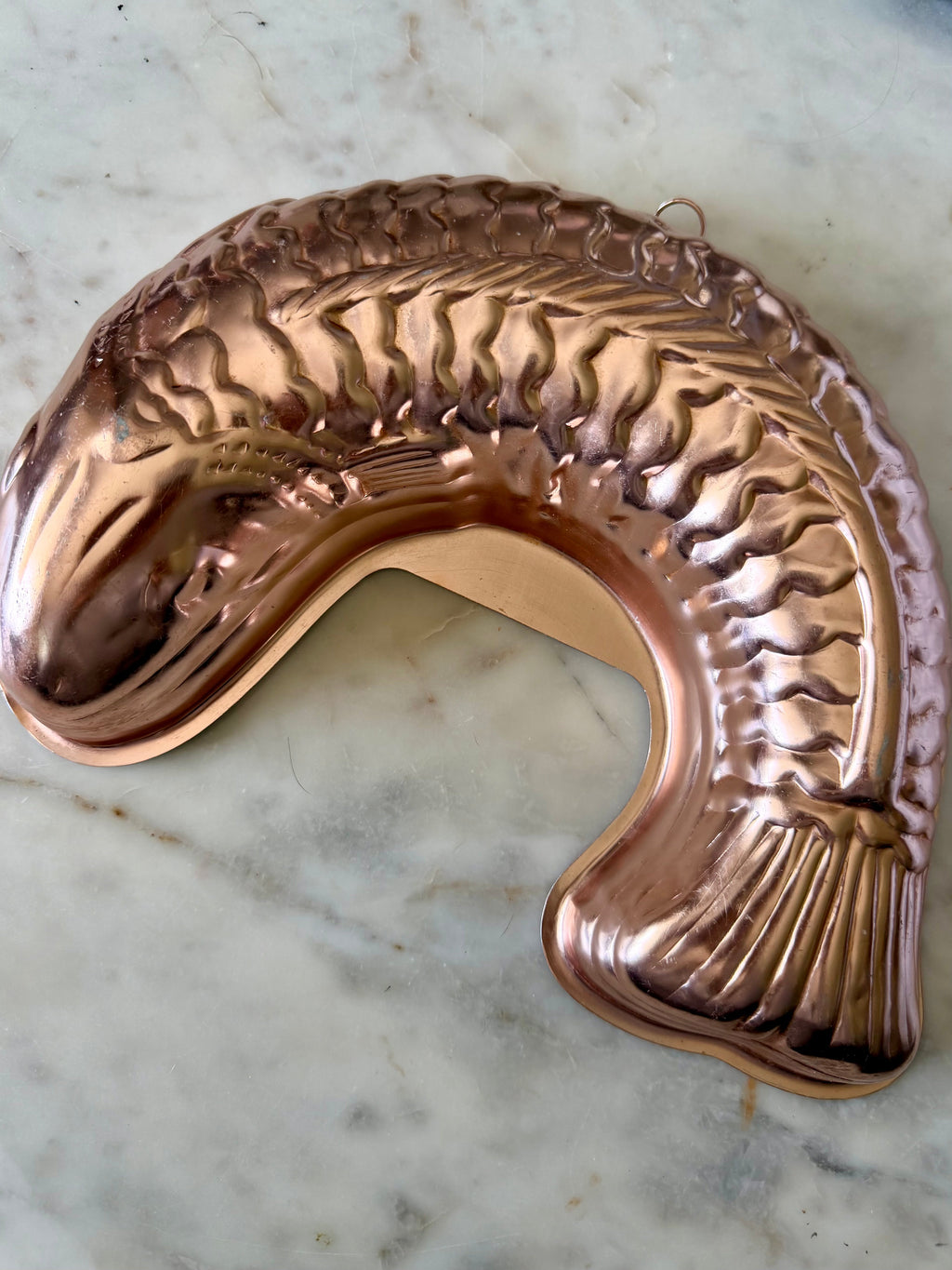 Vintage Aluminum Fish Jelly Mold – Retro Kitchen Decor & Cottagecore Baking