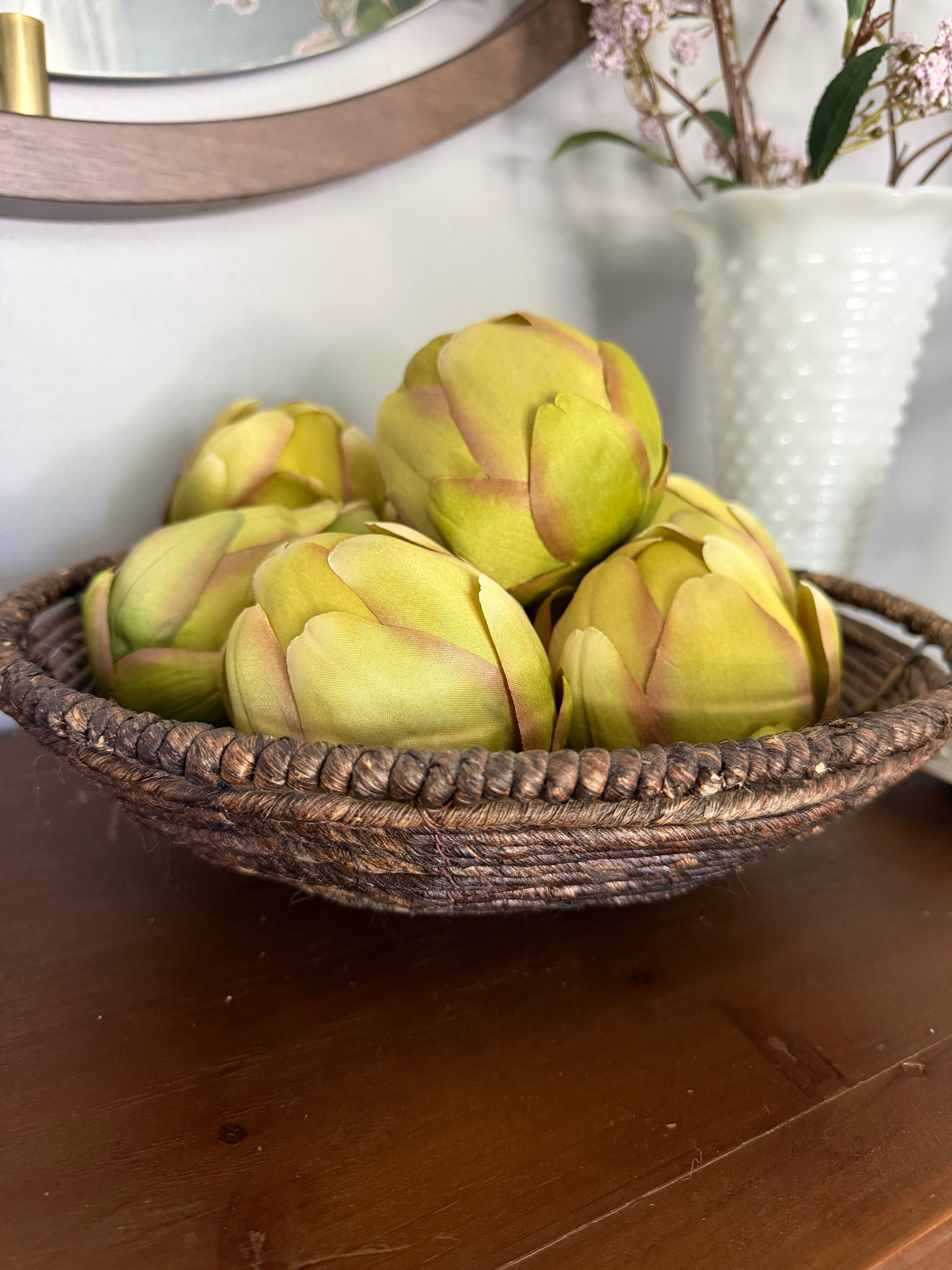 Bronze Woven Rope Dough Bowl