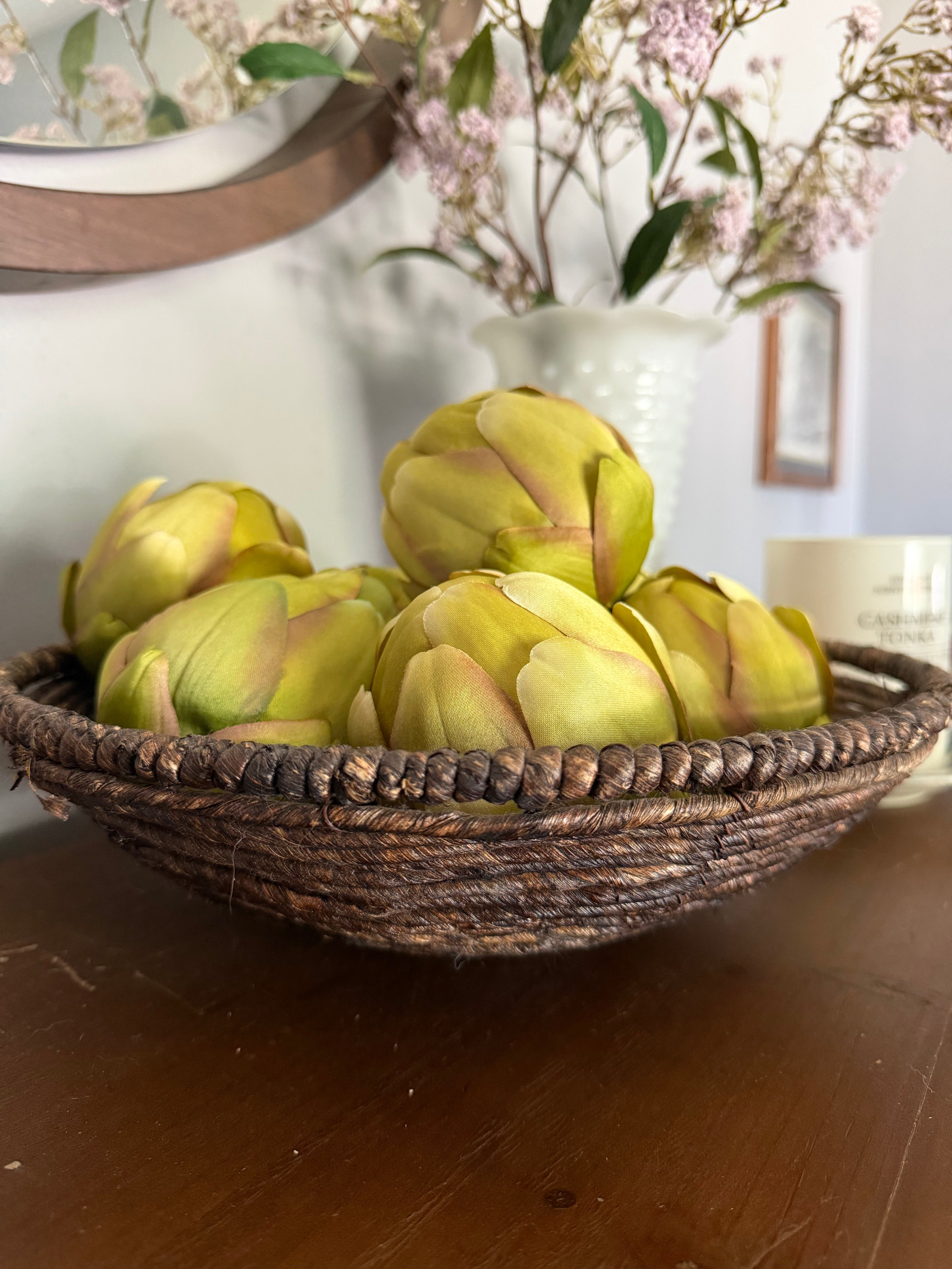 Bronze Woven Rope Dough Bowl