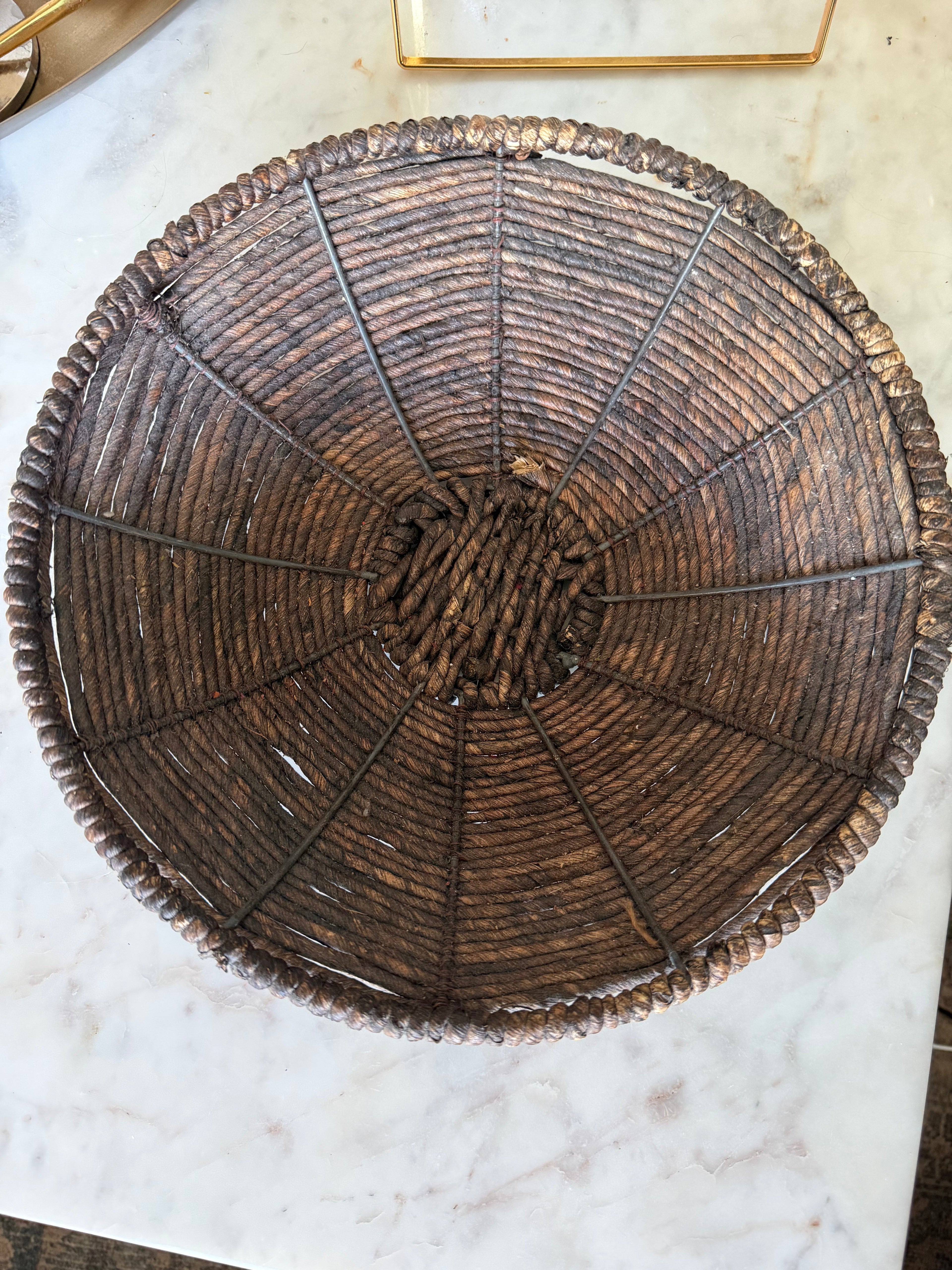 Bronze Woven Rope Dough Bowl